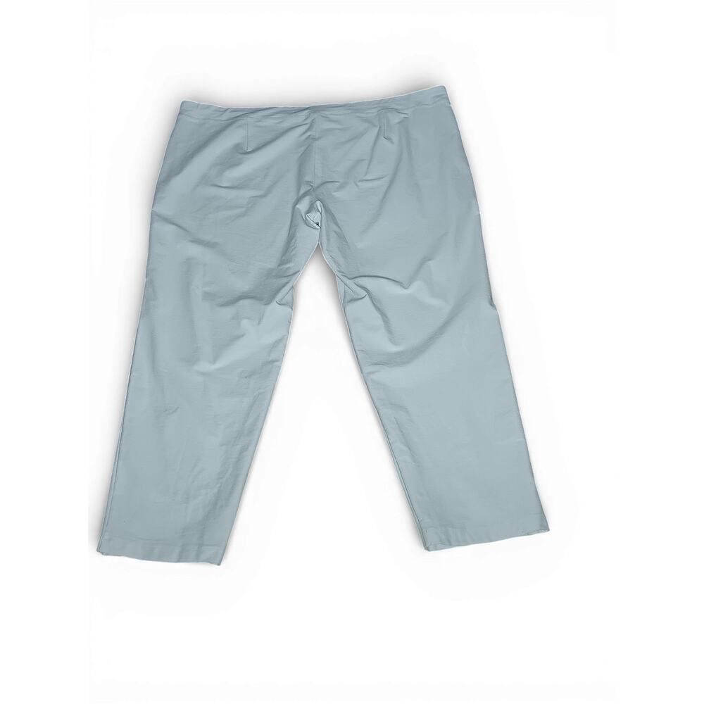New with tags Eileen Fisher White Stretch Crepe Cropped Pants Elastic Waist 2X - Picture 4 of 13